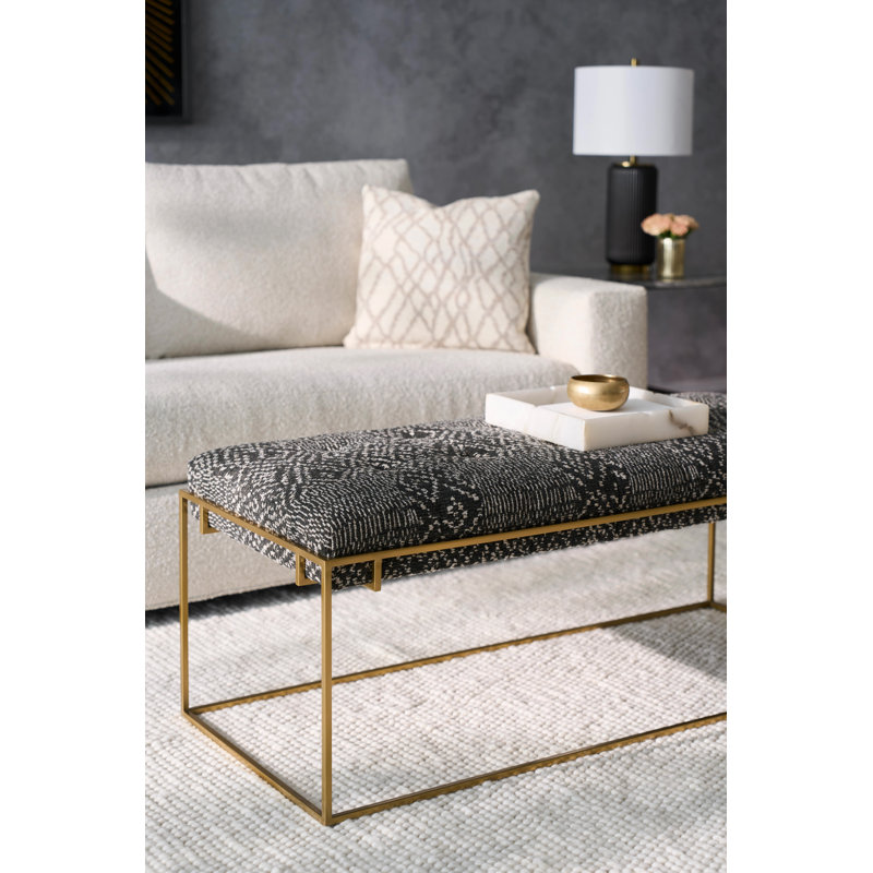 Soren Rectangular Ottoman, Linen (3155 72)