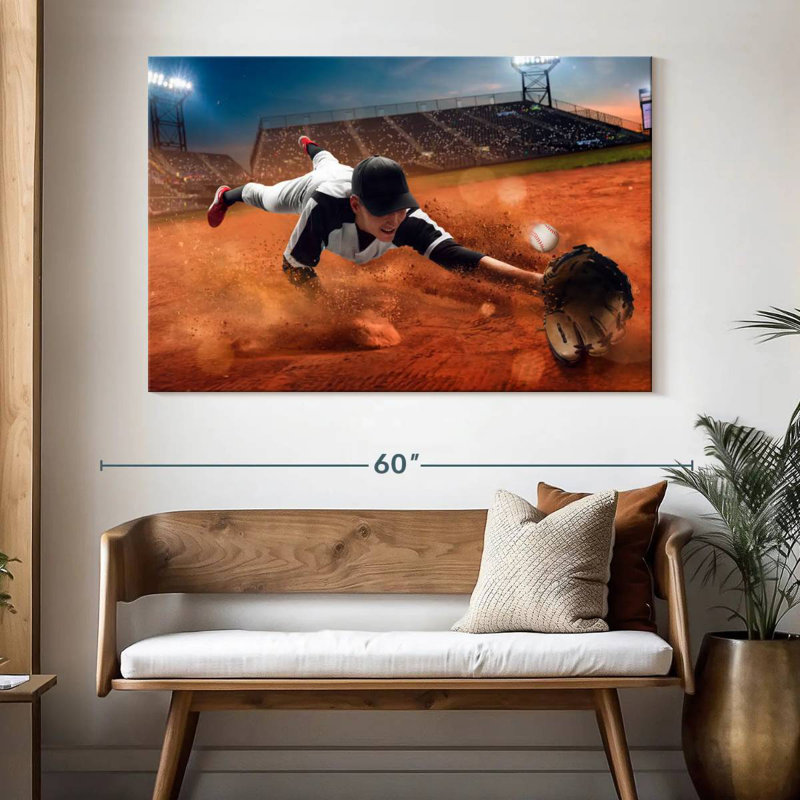 Baseball Game Catch, 34" H x 51" W