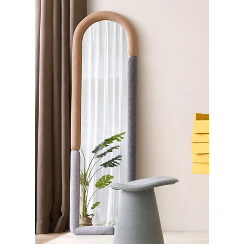 Miroir mural Nordic Minimalist, Rose / Gris