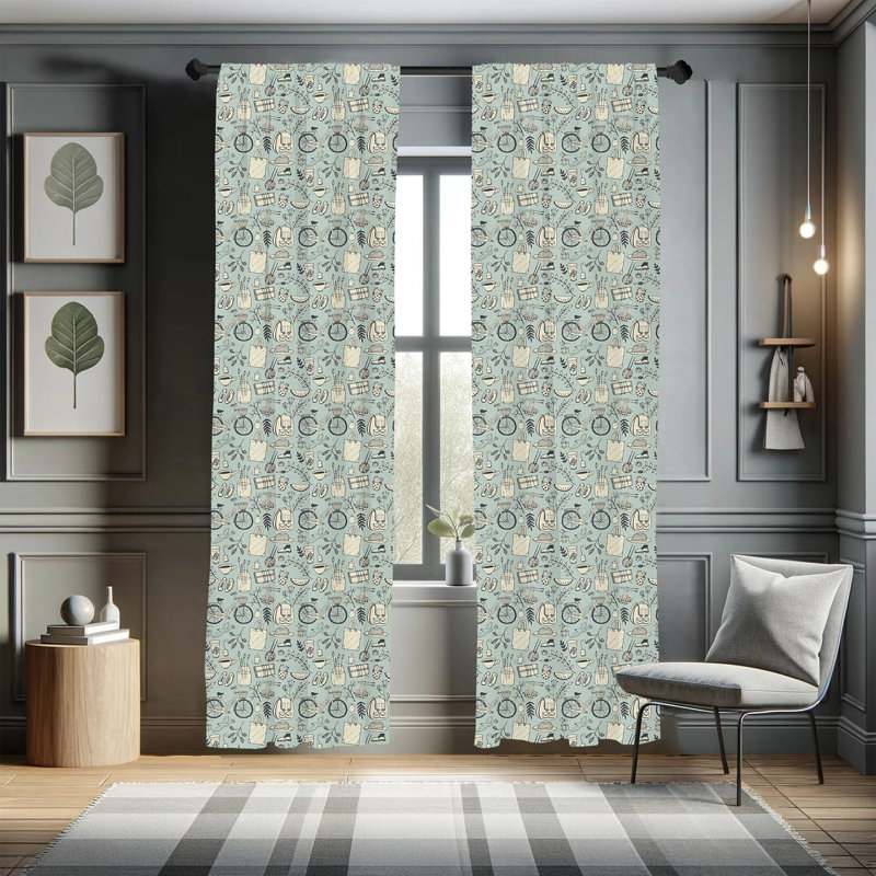 Semi-Sheer Rod Pocket Sliding Panel, 28" x 84"
