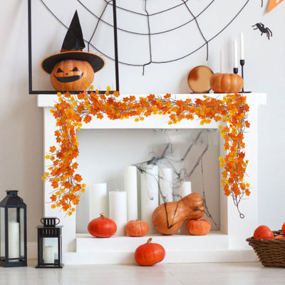  Feuilles d'érable artificielles d'Halloween