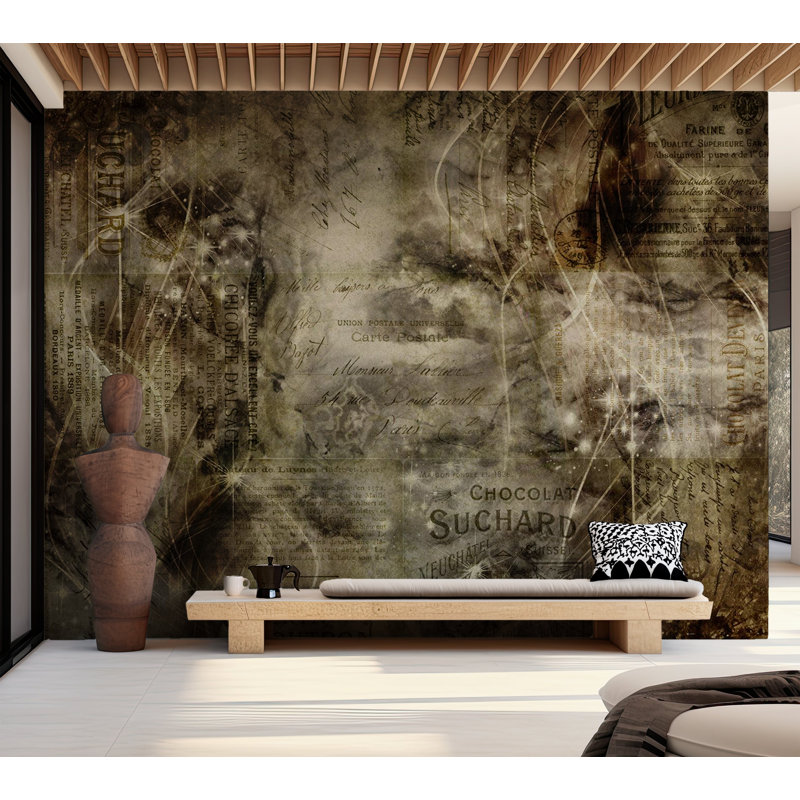 Papier peint abstrait - Passion, L 82 po x l 118 po