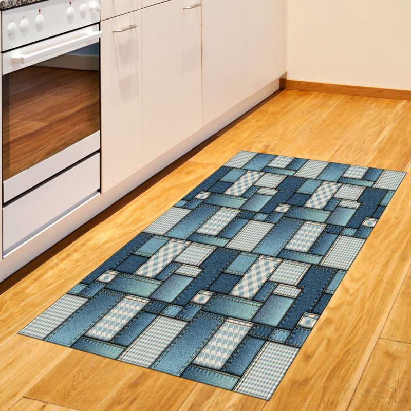 Colorful High Density Long Fiber Poly Threads Decorative Area Rug Carpet, Rectangle 2'7" x 5'
