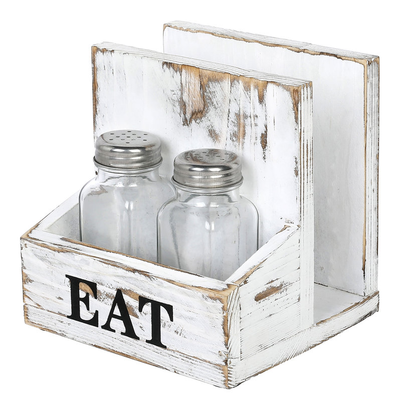Napkin Holder with 2 Spice Shakers