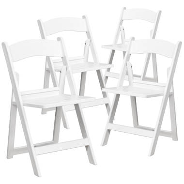 Padded Folding Chair – Mahogany Resin (Ivory cushion) – Special Seating, GOOD EVENTS