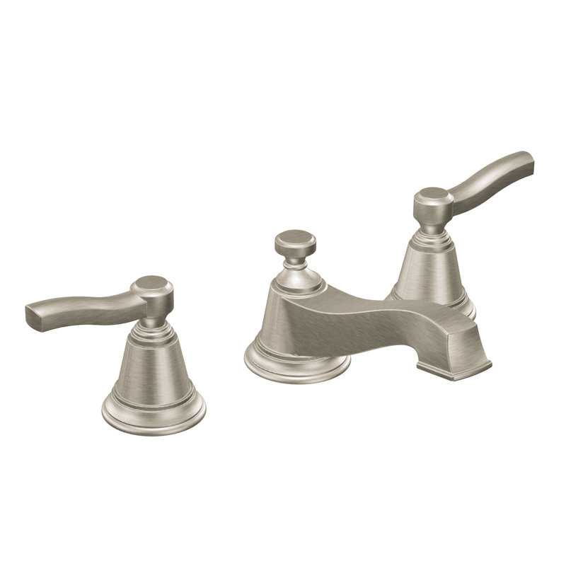 Rothbury Widespread Bathroom Faucet with Drain Assembly, Brushed Nickel