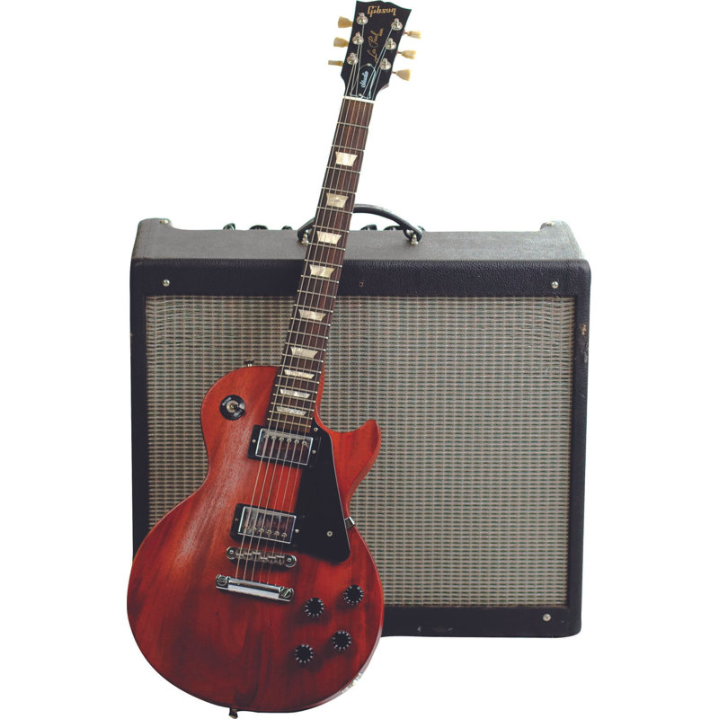Adhésif décoratif guitare Evans II, H 60 po x l 38,5 po