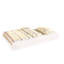 Lit superposé simple en bois massif au design transitionnel, attaché, rails avec insert, joint de verrouillage, lit gigogne blanc pour lit de chambre à coucher, 13 pièces Lattes, décor