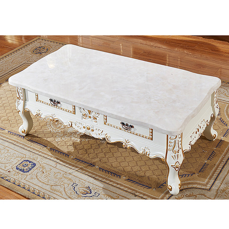 Table basse European Elegant, H 19,29 po x L 51,18 po x l 27,56 po