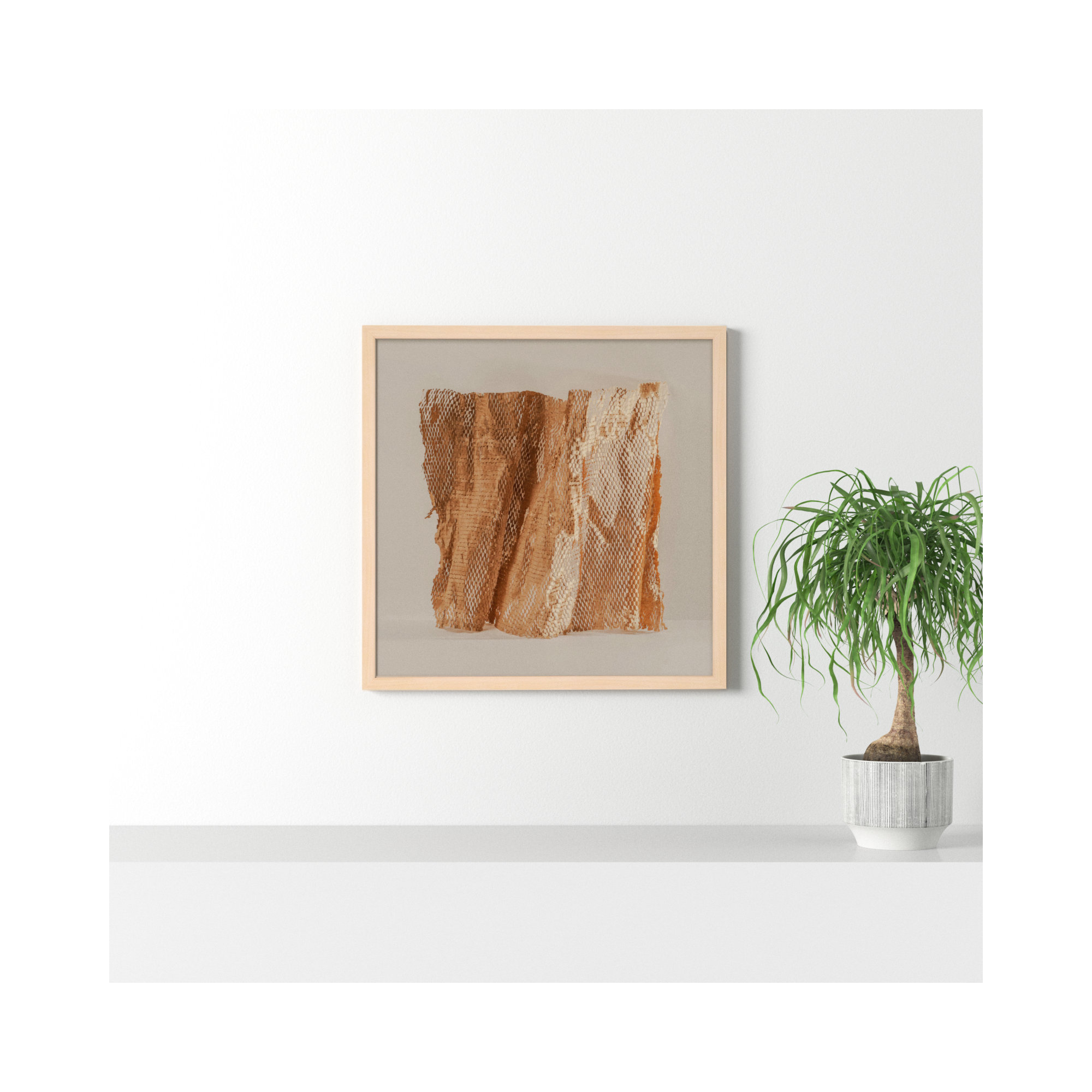 Unpackage 3 by Svetlana Smirnova, 30" H x 30" W x 1.25" D, Maple