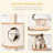 124.46cm H Cat Tree