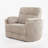 Oversized 54" Faux Fur Power Recliner Chair with Adjustable Lumbar Support & USB Charging Port-1285595410