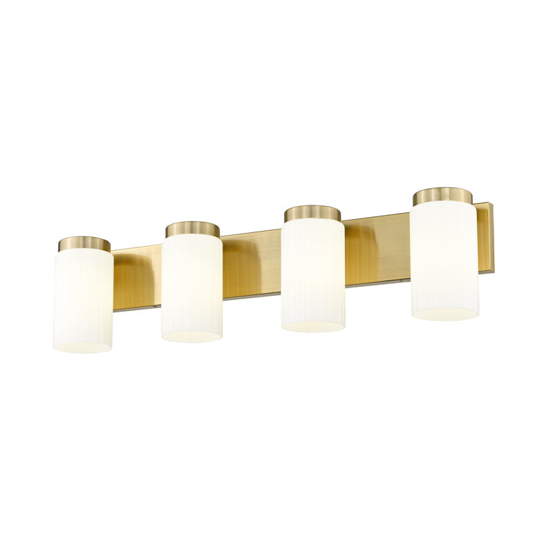 Rosevale 4 Light Vanity, Gold