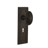 Mission Plate with Decorative Keyhole and Victorian Door Knob