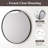 Molly Easy French Cleat Mounting Metal Alloy Wall Round Vanity And Dresser Bathroom Mirror-106917547-106917548