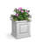 Nantucket Square Resin Planter Box with Water Reservoir-1110789911-1174501562