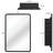 Kinzley Iron Rectangle Mirror-376808348
