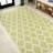 Trebol Moroccan Trellis Textured Weave Green/Cream Indoor/Outdoor Rug-176314643