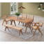 Ensemble de 2 chaises d'appoint en rotin et finition naturelle Velentina