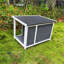 Chenil d'extérieur pour chiot, cage imperméable pour chien, niche pour chien en bois avec terrasse