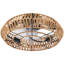 Mattawan 19.6"- 4 Light 7 Blade Caged Ceiling Fan with Remote Control and Light Kit Included