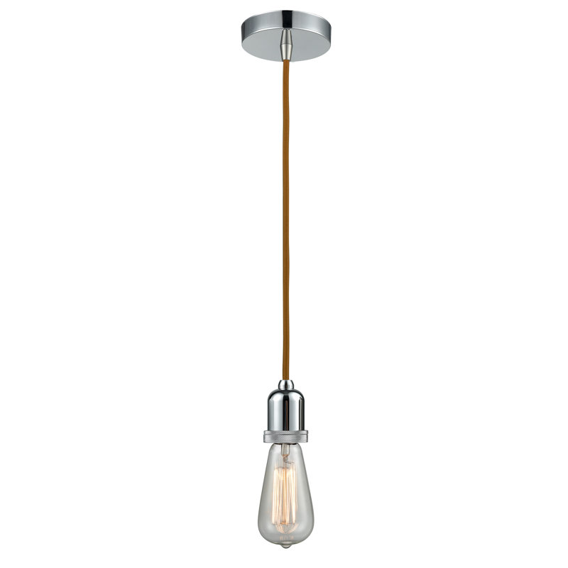 Webber 1 - Light Single Pendant, Polished Chrome/Copper
