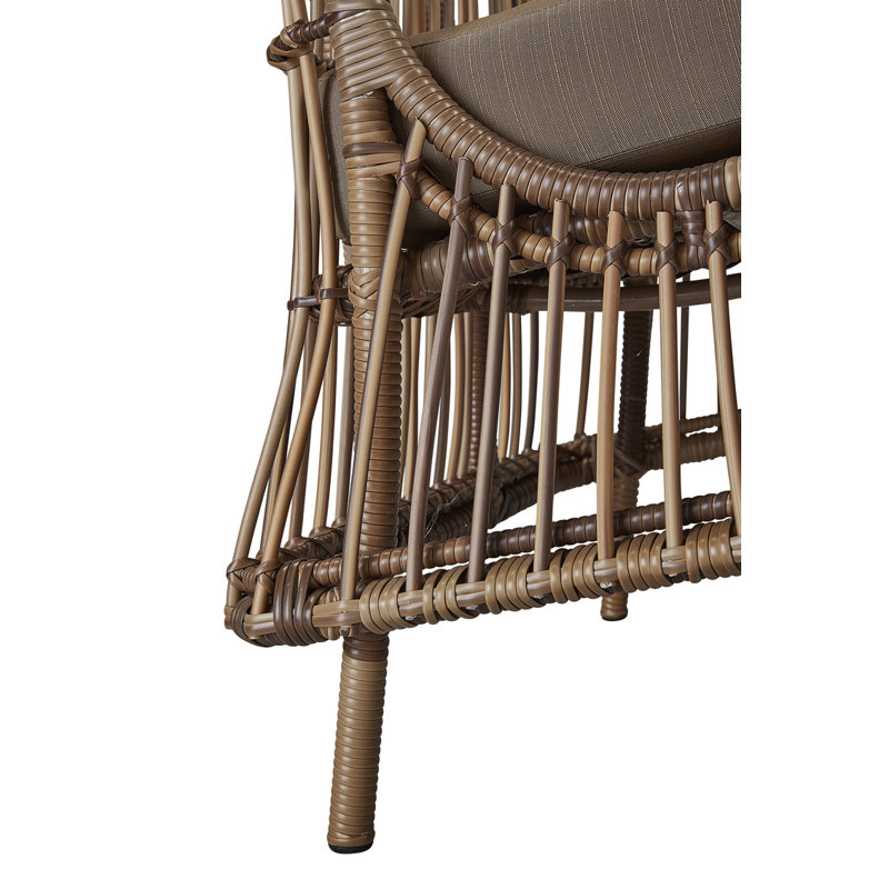 Chaise de patio avec coussins Karole Pompano