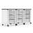 3 Compartment Tote Tray Cart