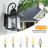 23"(H) Outdoor metal wall lamp with transparent glass cover