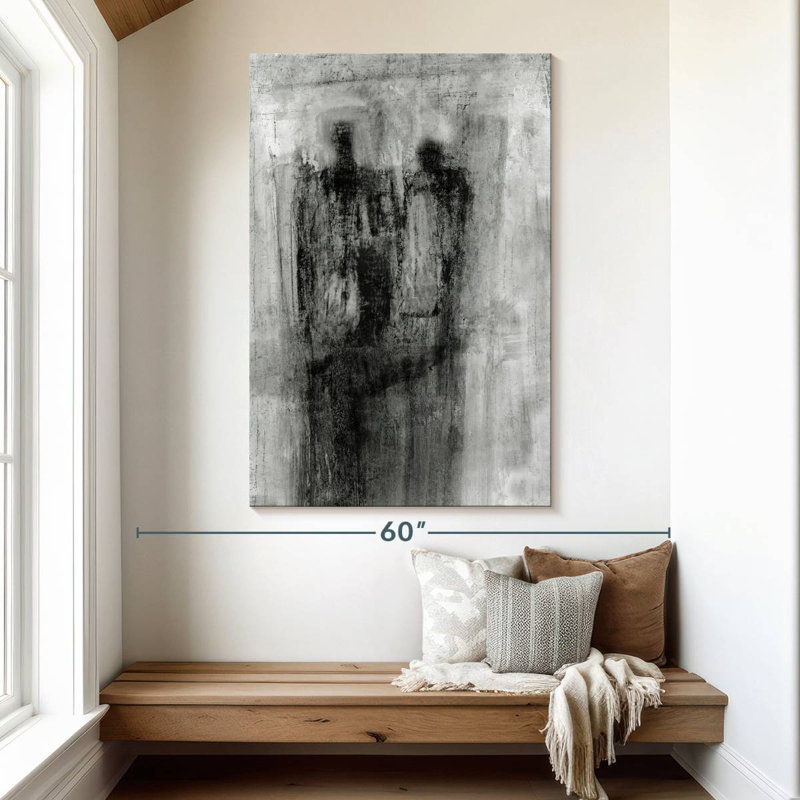 Avery 2 Figures Black And White, 51" H x 34" W