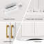 Organisateur de rangement de plancher moderne avec tablettes réglables et 2 portes-179561917
