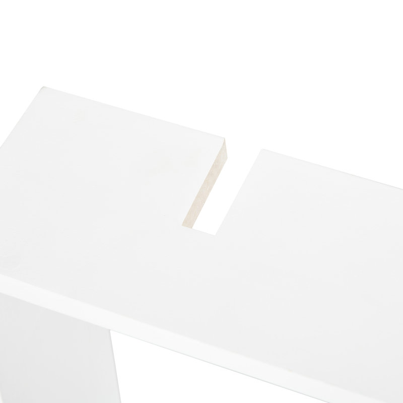 Juozaityte 5 Piece Square Metal Bracket Shelf, White