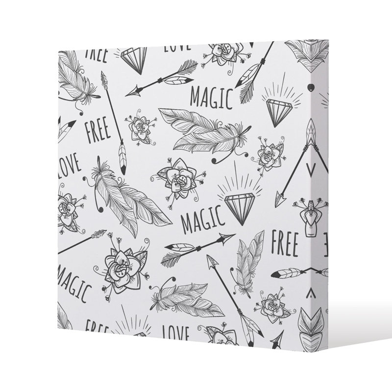 No Title by Andrew Lee - Wrapped Canvas Print, 77cm H x 77cm W x 4cm D