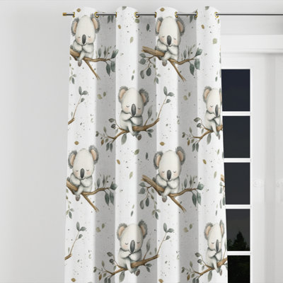 Rideaux occultant pour enfants - Mignon deux koalas endormis en Australie