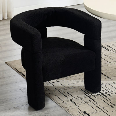 Modern Upholstered Dining Arm Chair