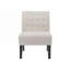 Upholstered Side Chair with 4 Wood Legs