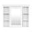 35'' X 28'' Wall Mounted Bathroom Storage Cabinet With Mirror Door, Modern Bathroom Wall Cabinet With Mirror, Medicine Cabinet With 6 Open Shelves-769062232