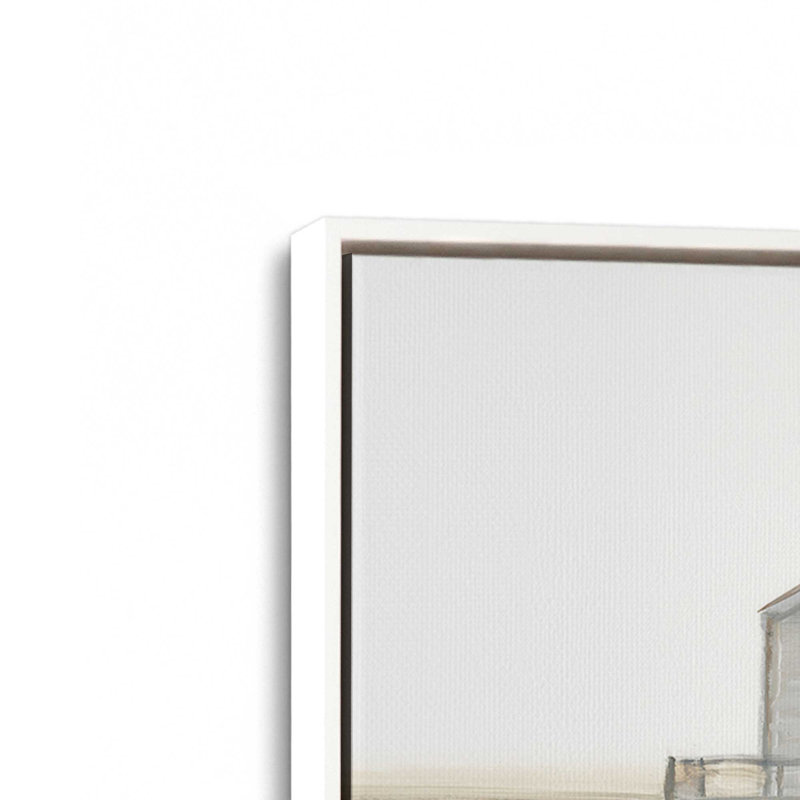 Impression sur toile «Weathered Beach Outpost I» par Ethan Harper, H 24 po x l 32 po, Blanc
