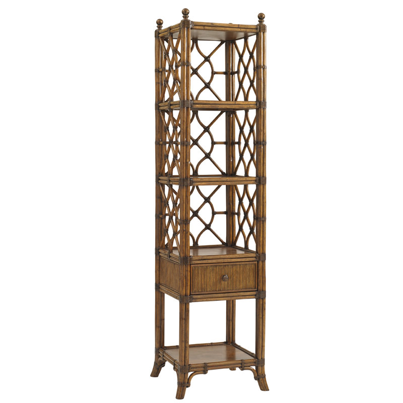 20"W x 20"D x 72"H  Bali Hai Atlantis Etagere