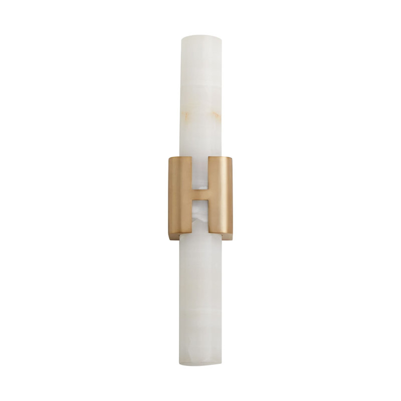 NKKU 2LT CCT SCONCE - AGB, Laiton antique