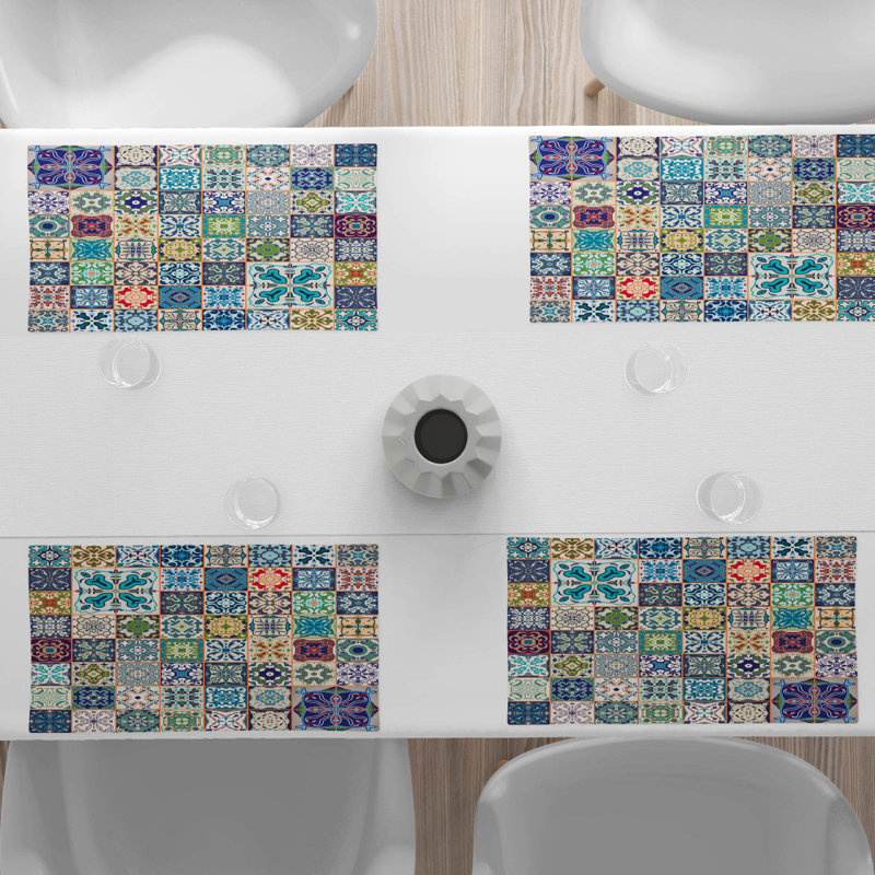 Polyester Abstract Rectangle Placemat