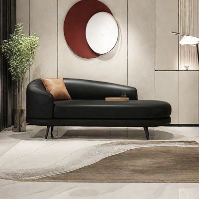 Chaise longue à pieds en métal - Confort spacieux