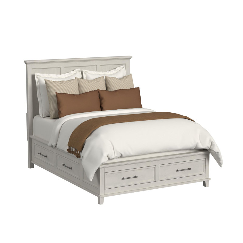 Sneed Queen Storage Bed In Grey, Queen, White