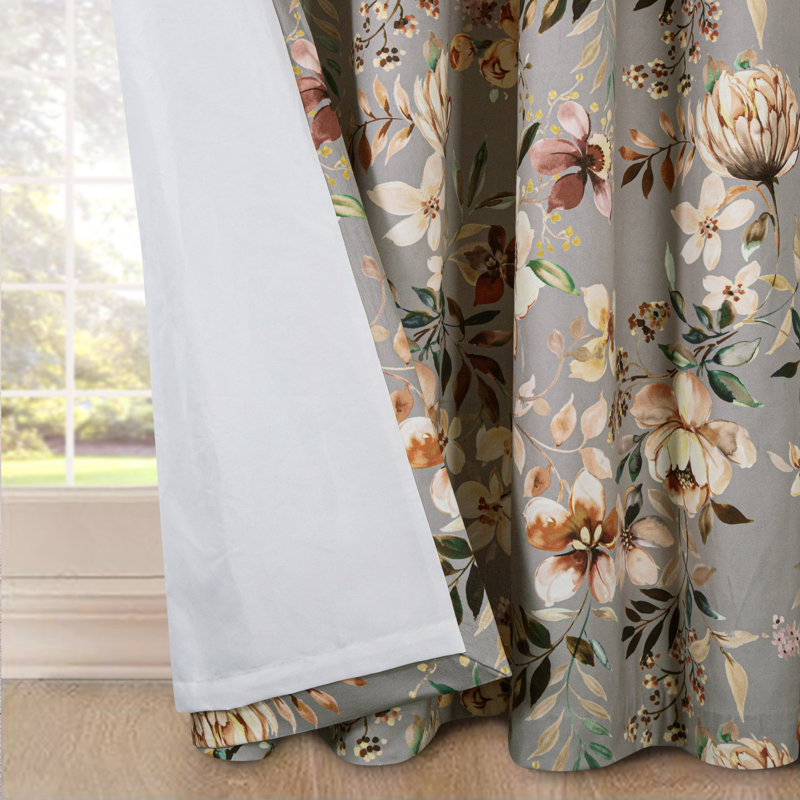 Thurston Velour Room Darkening CURTAINS Pair, 114cm Width x 183cm Drop, Grey