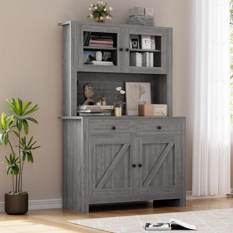 63.4cm Kitchen Pantry, Grey