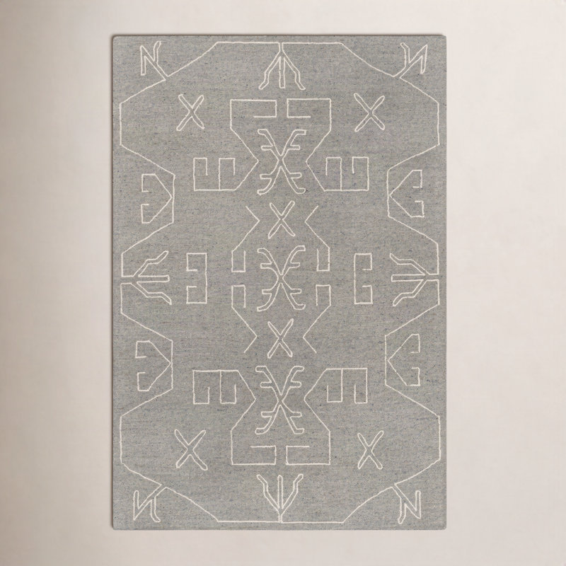 Rectangle Demie Wool Area Rug, Rectangle 2' x 3'