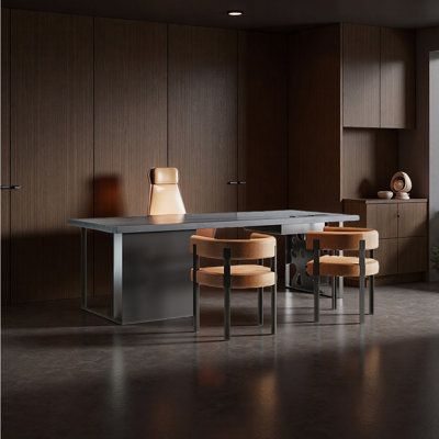 Bureau de bureau large et robuste