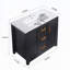 Meuble-lavabo 36 po avec lavabo simple-282911972