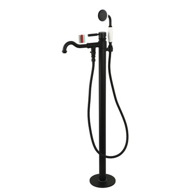 Kaiser Single Handle Floor Mount with Hand Shower