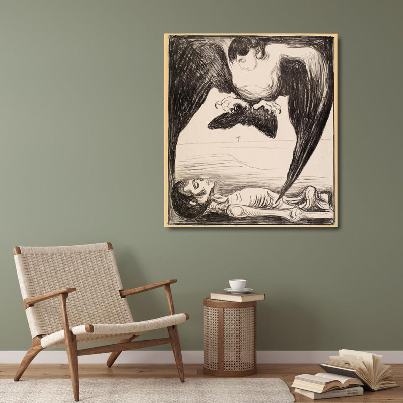 "Harpy" par Edvard Munch - Art sur toile tendue avec châssis, H 40 po x l 28 po